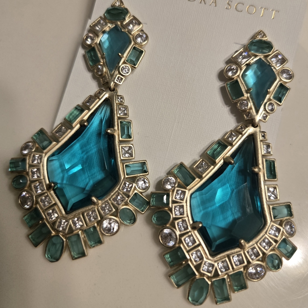 Kendra Scott Teal Pernylle Earrings